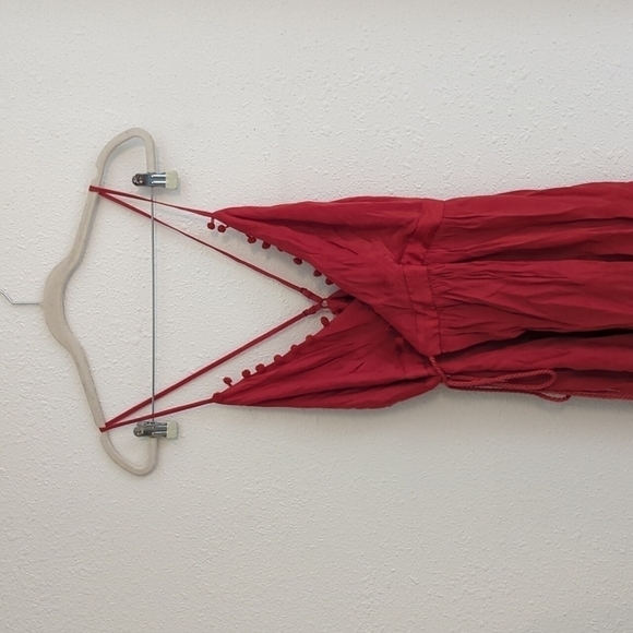 The Jetset Diaries Leone Mini Wrap Dress Red  Medium JCD Slip Dress Vday - Picture 6 of 16